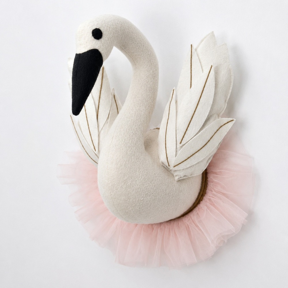 Pillowfort Target Swan Wall Decor Pink Tulle Tutu Storybook Nursery Girls Room